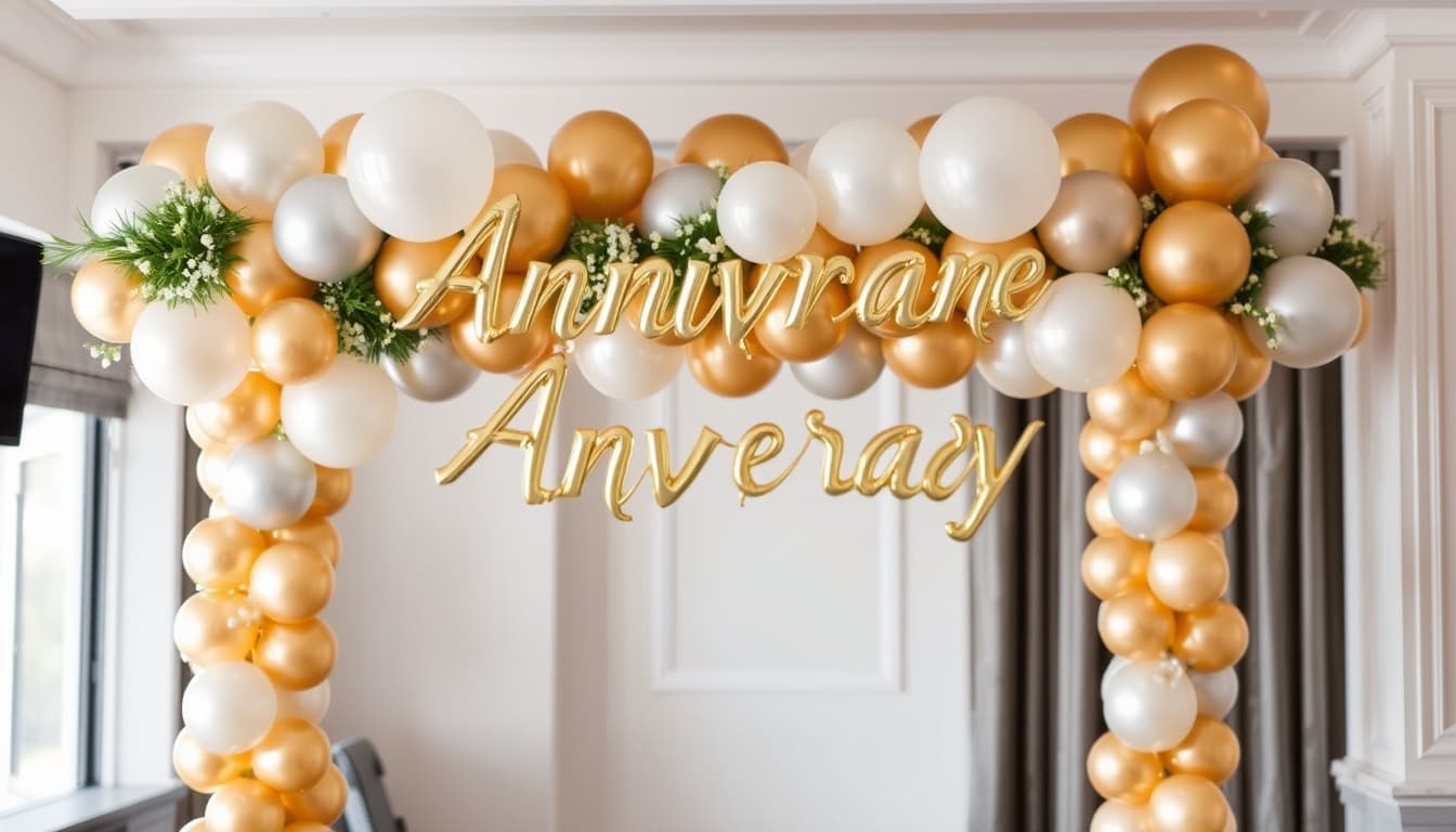Anniversary Balloon Decorations in Kent