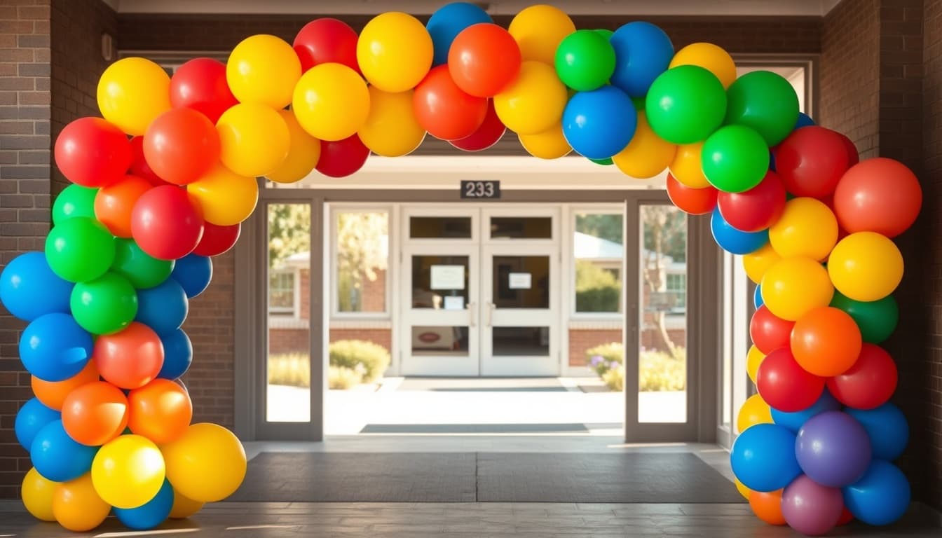 Back to School Balloon Decorations