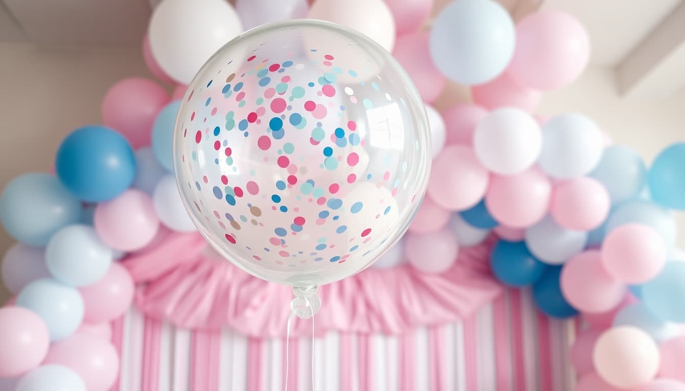 Gender Reveal Balloon Decorations