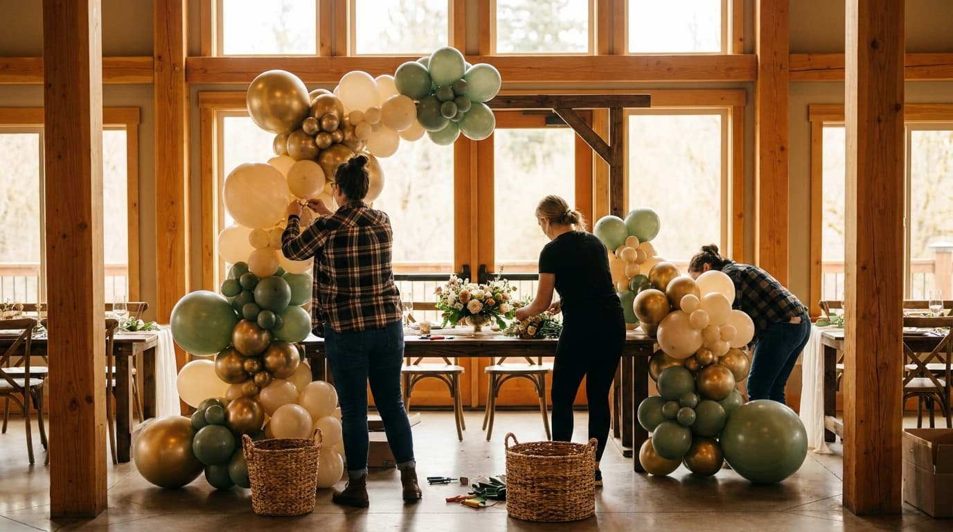 How to Decorate With Balloons for Weddings