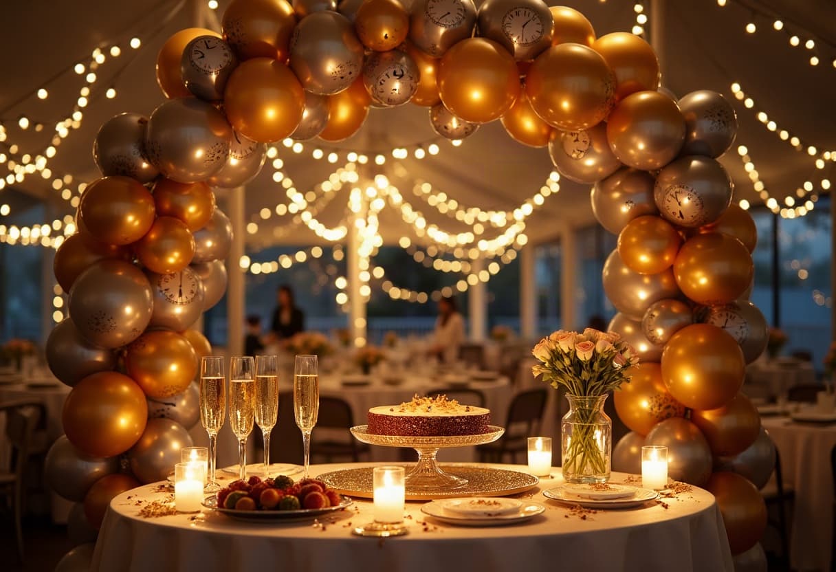 New Year's Eve Balloon Decorations Kent